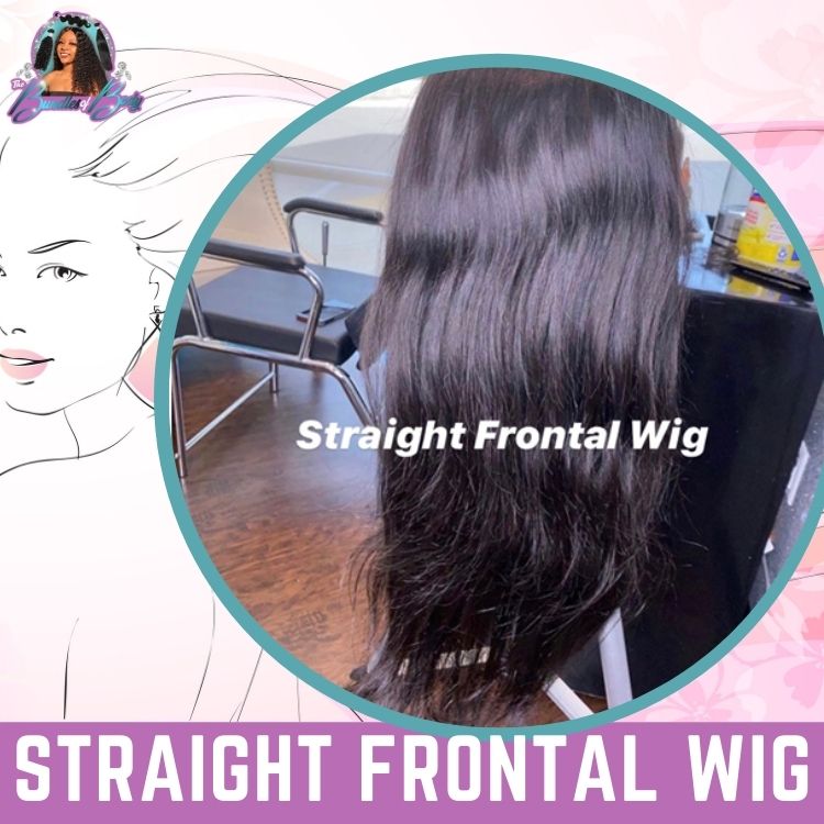 13x4" Lace Frontal Straight Hair Wig Black