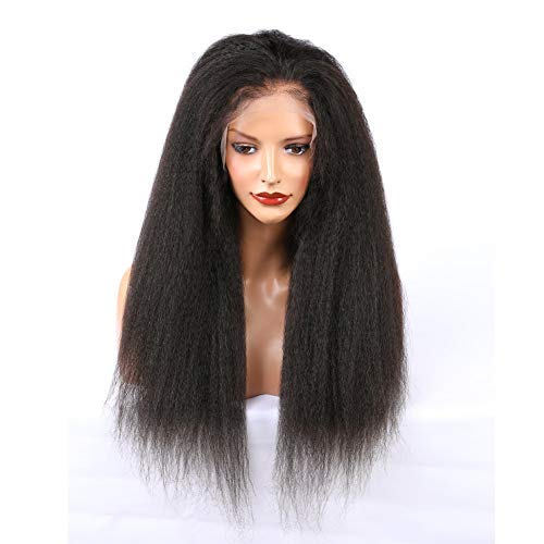 13x4" Lace Frontal Italian Curly Hair Wig Black