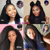Full Lace Italian Curly Hair Wig Black