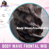 13x4" Lace Frontal Body Wave Hair Wig Black