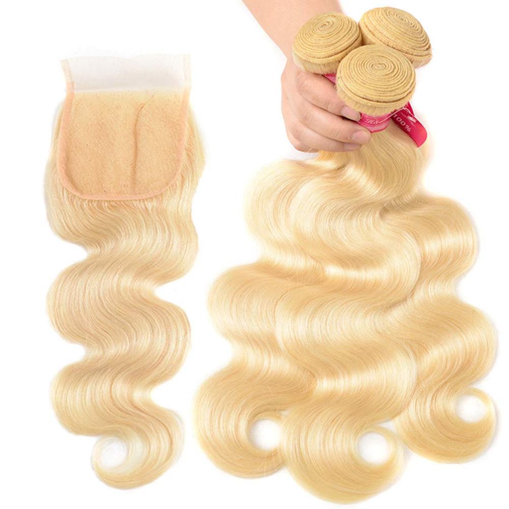 613 4x4" Body Wave Hair Closures
