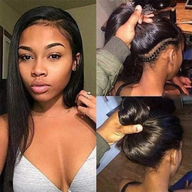 Full Lace Straight Hair Wig Black