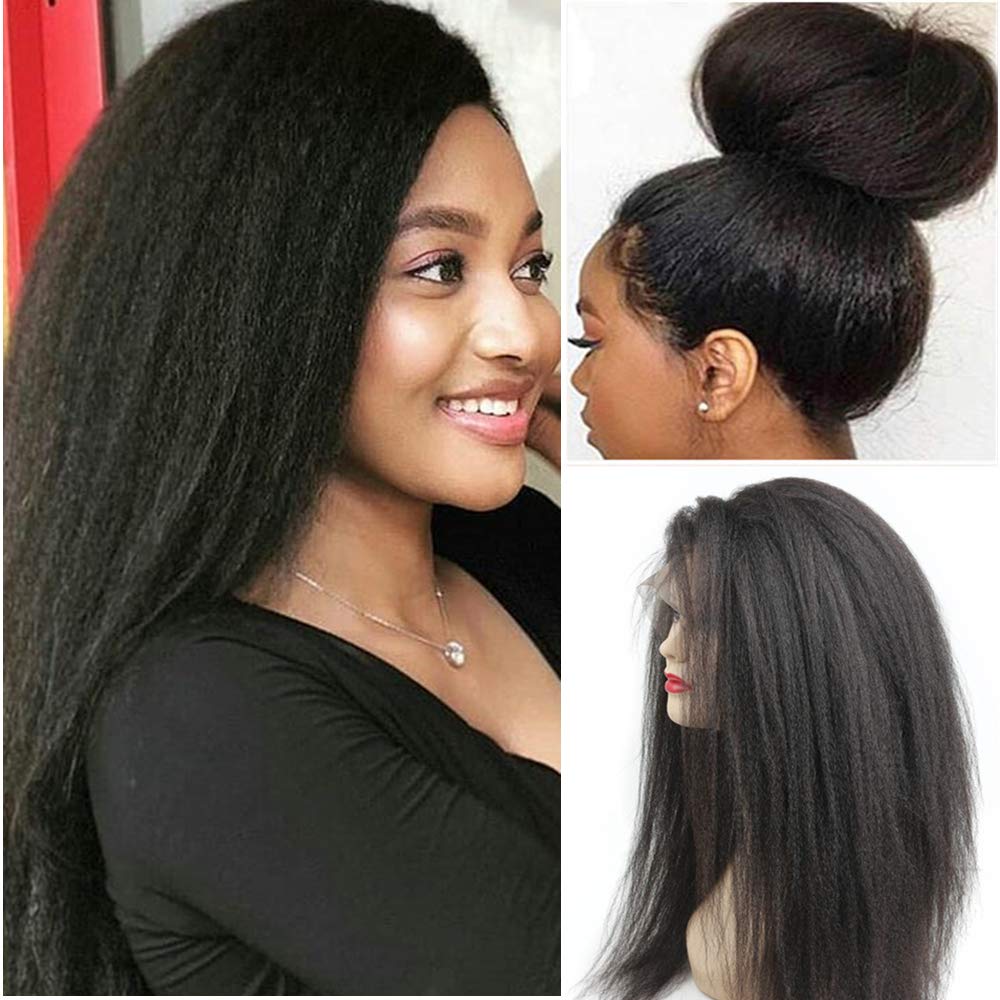 Full Lace Italian Curly Hair Wig Black