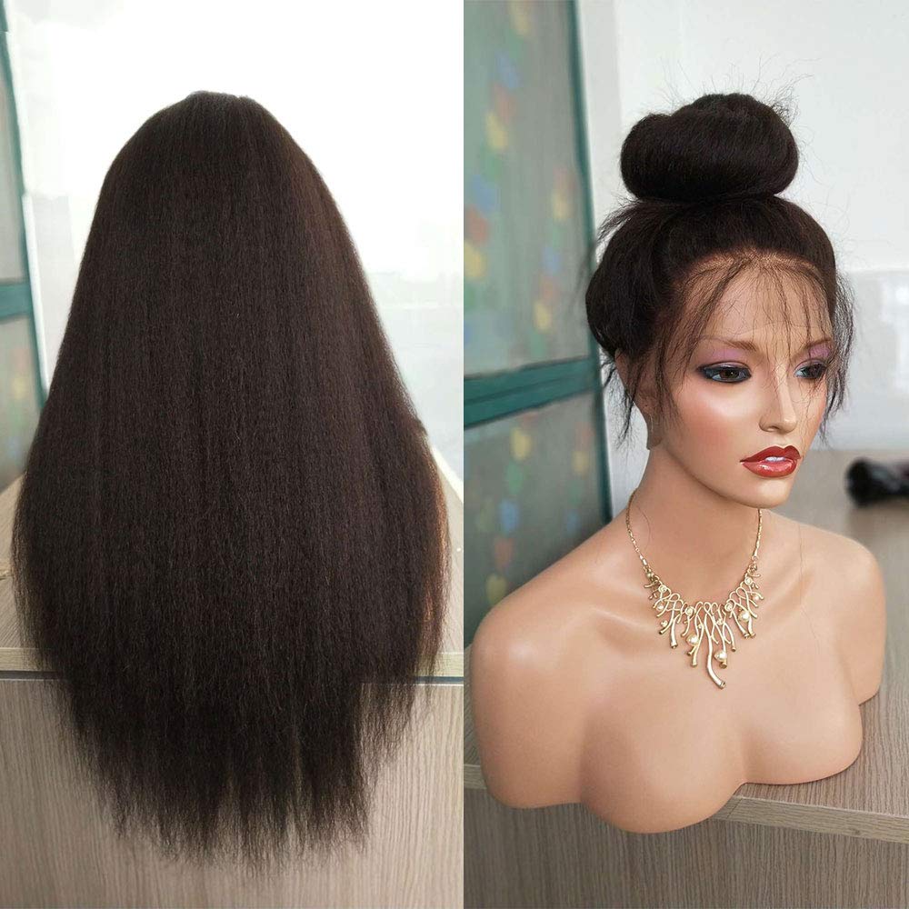 Full Lace Italian Curly Hair Wig Black