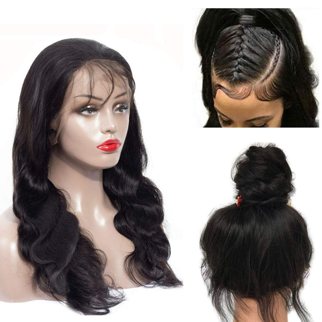 Full Lace Body Wave Hair Wig Black