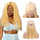 613 - 13x4" Lace Frontal Deep Wave Hair Wig