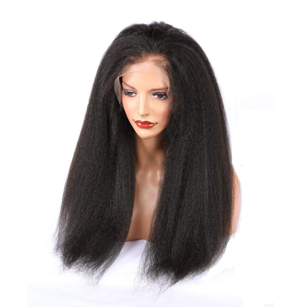 13x4" Lace Frontal Italian Curly Hair Wig Black