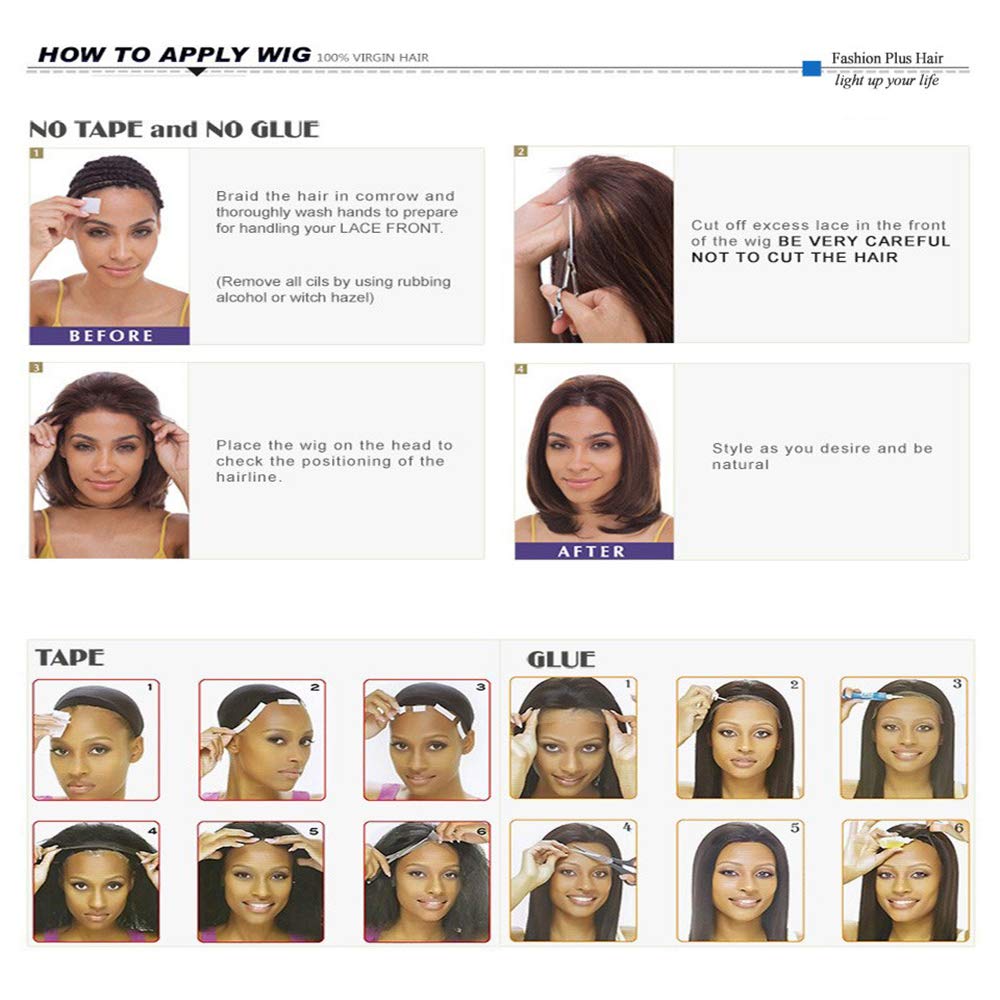 Full Lace Straight Hair Wig Black