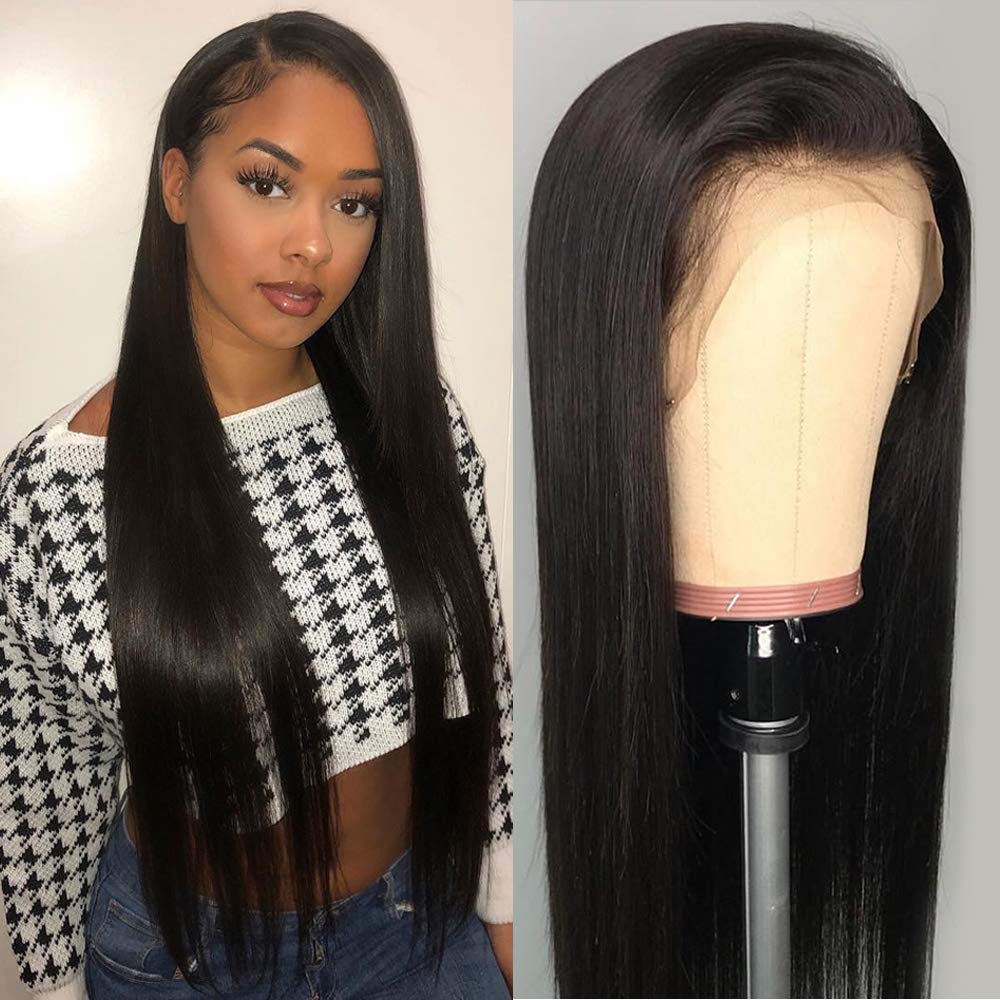 13x4" Lace Frontal Straight Hair Wig Black