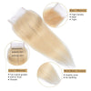 613 4x4" Straight Hair Closures