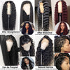 13x4" Lace Frontal Deep Wave Hair Wig Black
