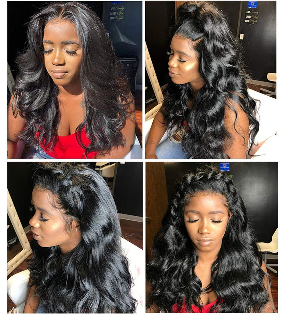 Full Lace Body Wave Hair Wig Black