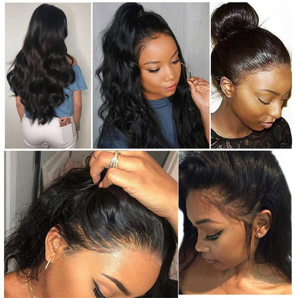 13x4" Lace Frontal Body Wave Hair Wig Black