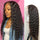 Full Lace Deep Wave Hair Wig Black