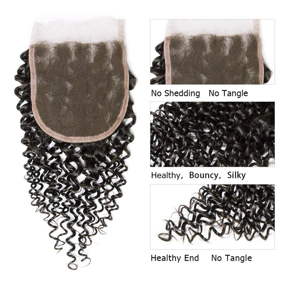 4x4" Curly Hair Closures
