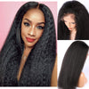 13x4" Lace Frontal Italian Curly Hair Wig Black