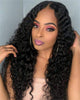 13x4" Lace Frontal Deep Curly Hair Wig Black
