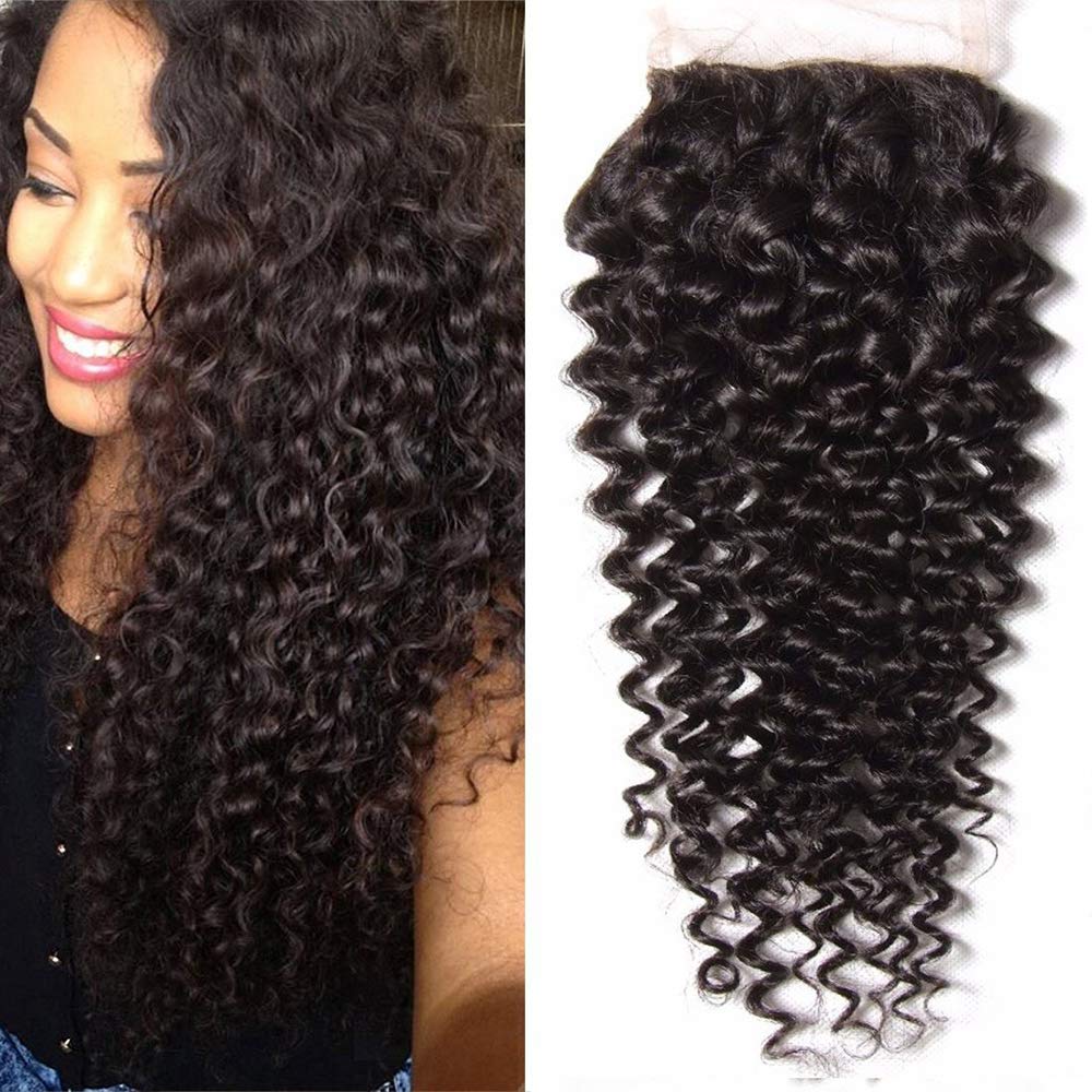 4x4" Deep Wave Hair Closures