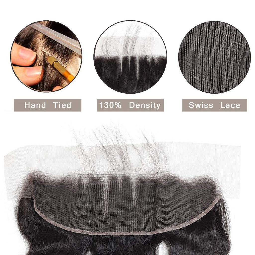 13x4" Straight Lace Frontal Human Hair