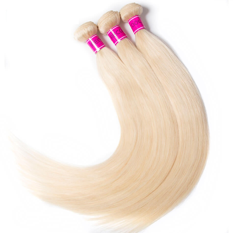 Blonde Color Brazilian Straight Hair 10A Virgin Human Hair 613