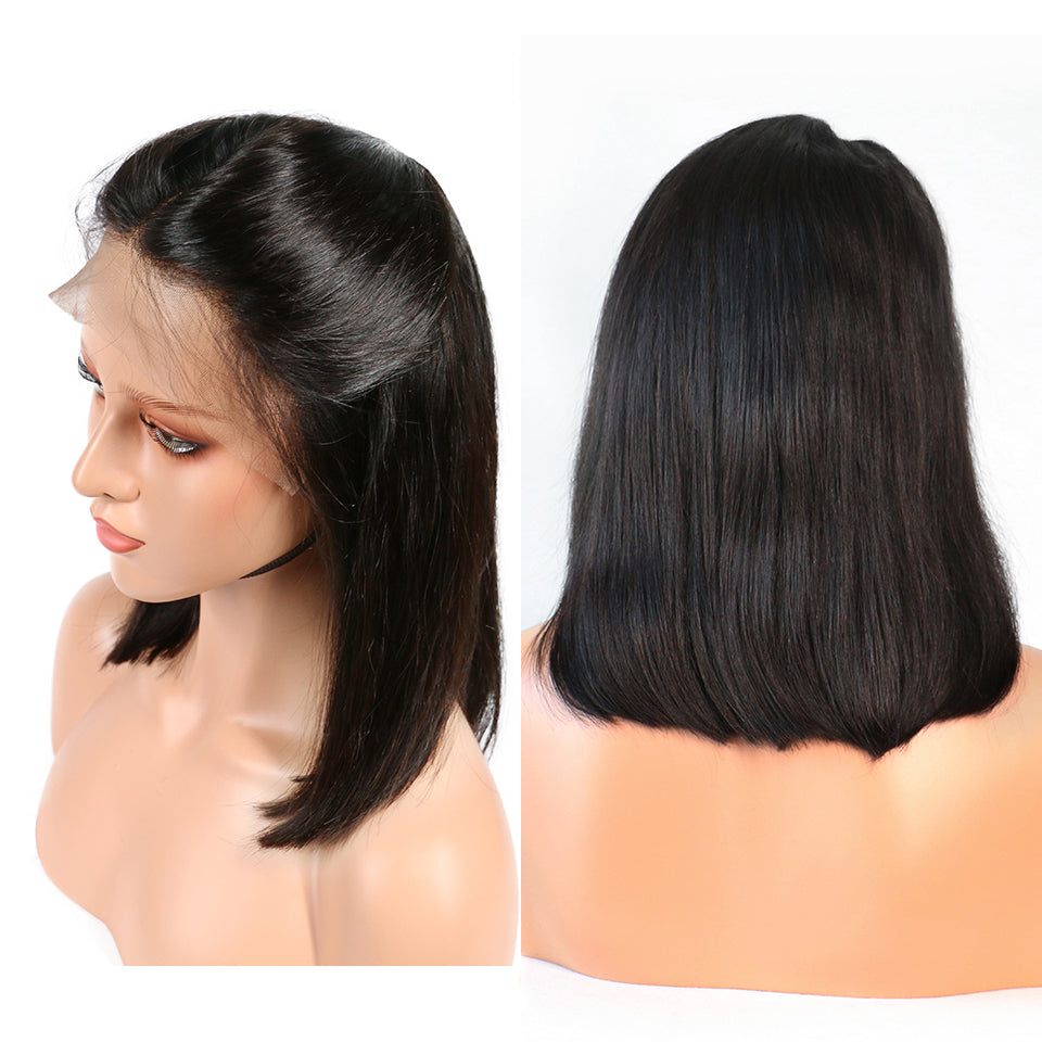 Bob Wig Brazilian Straight Short Lace